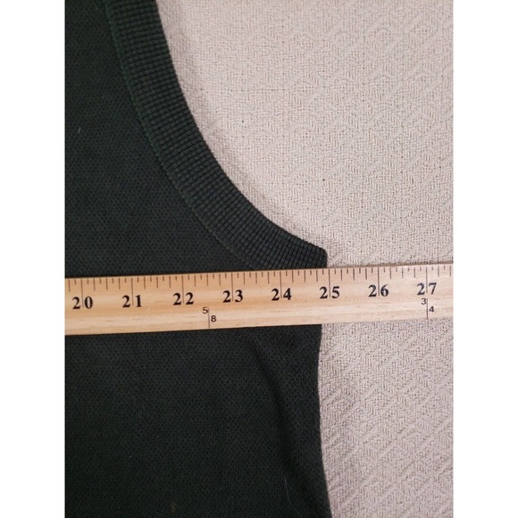 VTG‎ Cypress Links Sweater Mens XL Green Knit Sleeveless V-Neck Cotton Pullover - Picture 5 of 7
